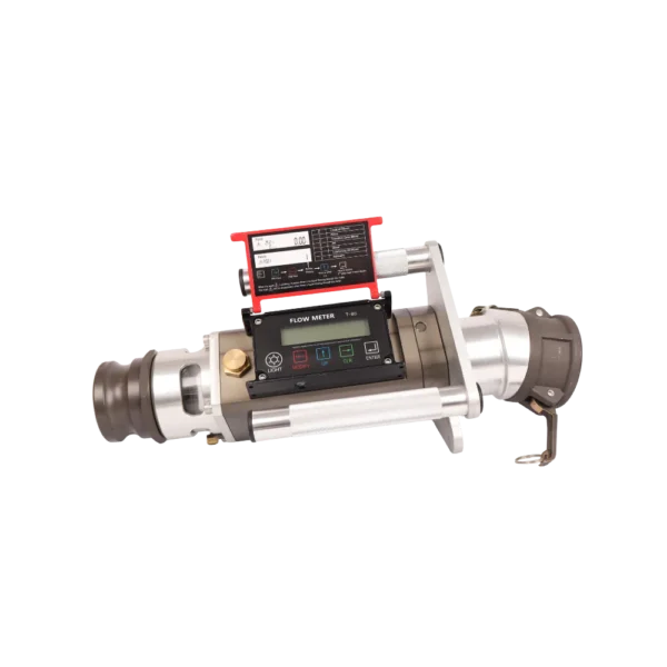 T-80 3 inch gravity offloading flowmeter with 7-digit LCD for road tanker fuel deliveries