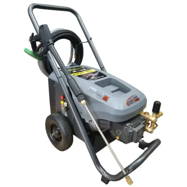 7.5 kW three-phase trolley pressure washer, 248 bar max, front view
