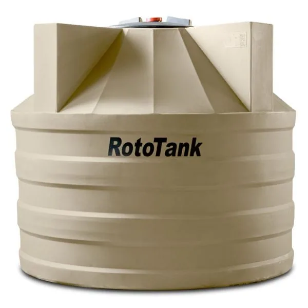 1000 L underground water tank, 1240 mm diameter, thick-walled LLDPE with 450 mm lid
