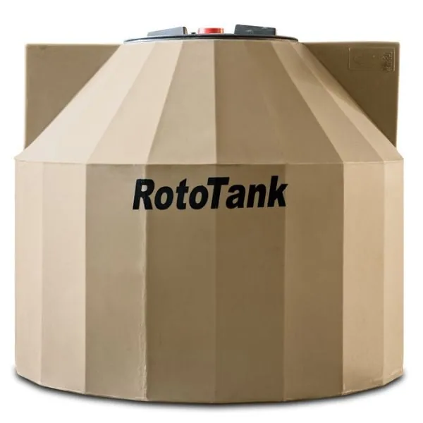 600 L underground water tank, 1140 mm diameter x 900 mm high, LLDPE with 450 mm lid