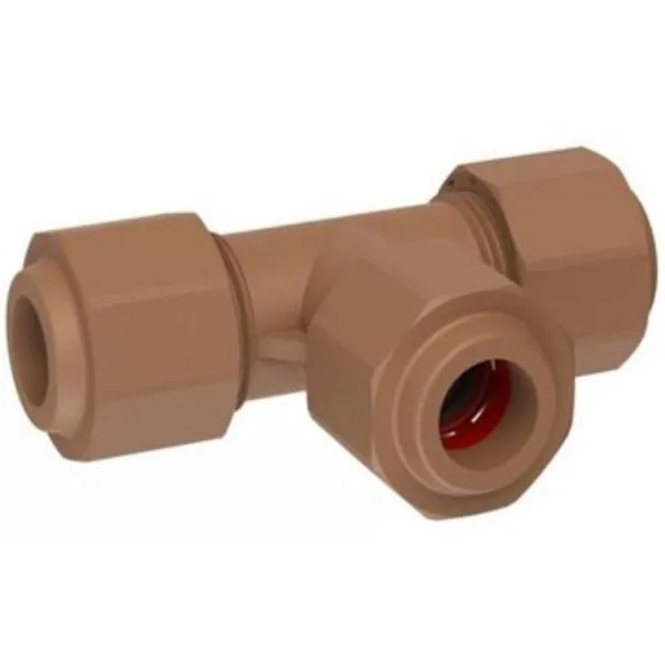 Unitwist Equal Tee 15 mm PPR plumbing fitting, code UT2040A