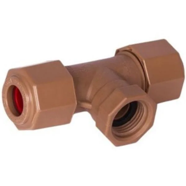 Unitwist Female Tee 22 x 22 x 3/4 inch PPR plumbing fitting, code UT2041B