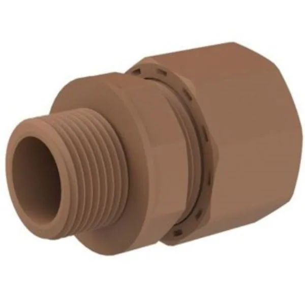 Unitwist Male Coupler 15 mm x 1/2 inch PPR plumbing fitting, code UT2001A