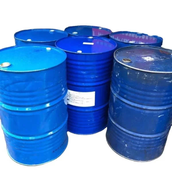 Used 210 litre tight-head steel drum with lacquered interior
