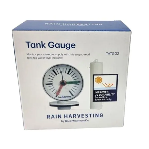 Water Tank Level Gauge, Float and Dial, No Batteries, Tanks to 2.5 m Float and dial water tank level gauge marked Empty and Full, model LEV-GAUGE